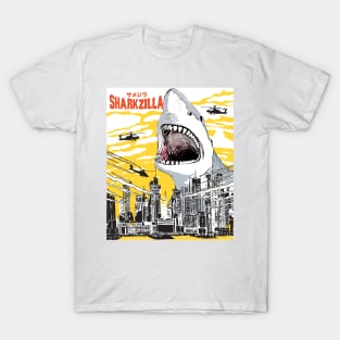 Sharkzilla Funny Shark Gift Shark Lovers T-Shirt